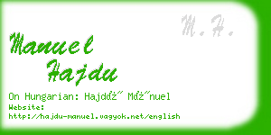 manuel hajdu business card